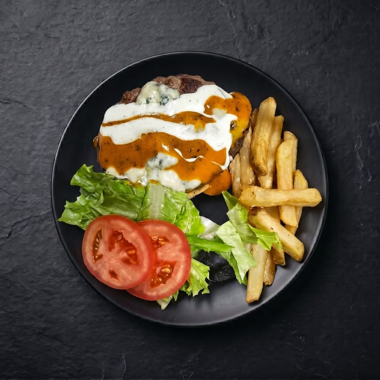 Indulge in Our Buffalo Burger